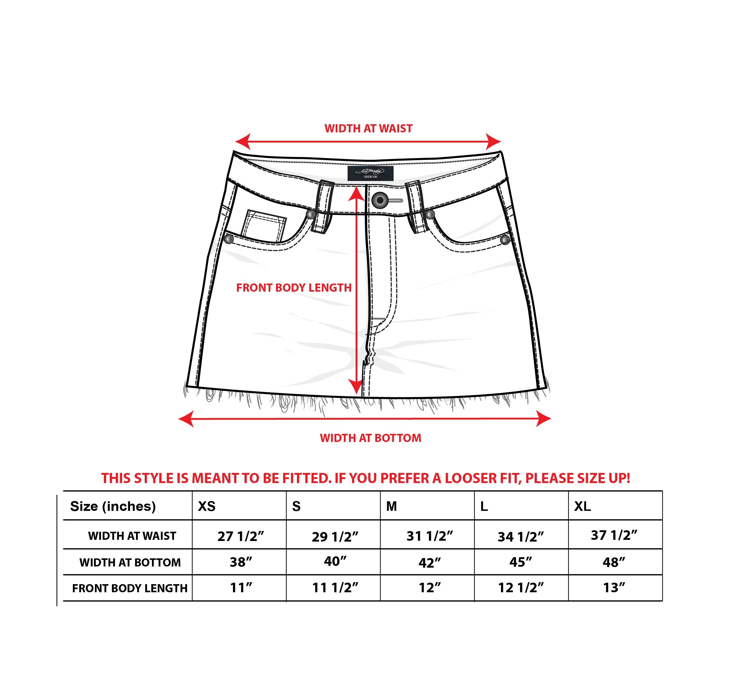 Brave Eagle Mini Denim Skirt - Image 3